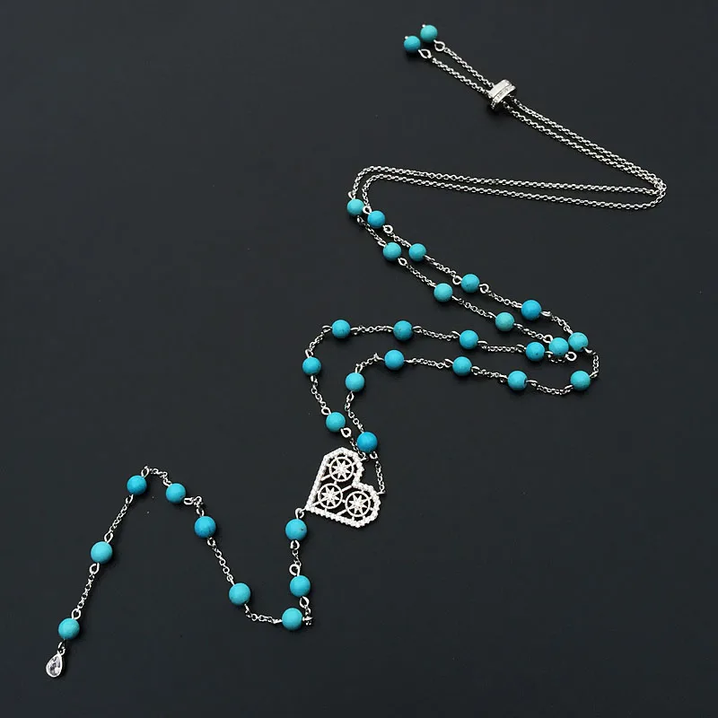S925 Sterling Silver Turquoise Love Y Long Pendant Sweater Chain Women European And American Fashion Trend Luxury Monaco Jewelry
S925 Sterling Silver Turquoise Love Y Long Pendant Sweater Chain Women European And American Fashion Trend Luxury Monaco Jewelry