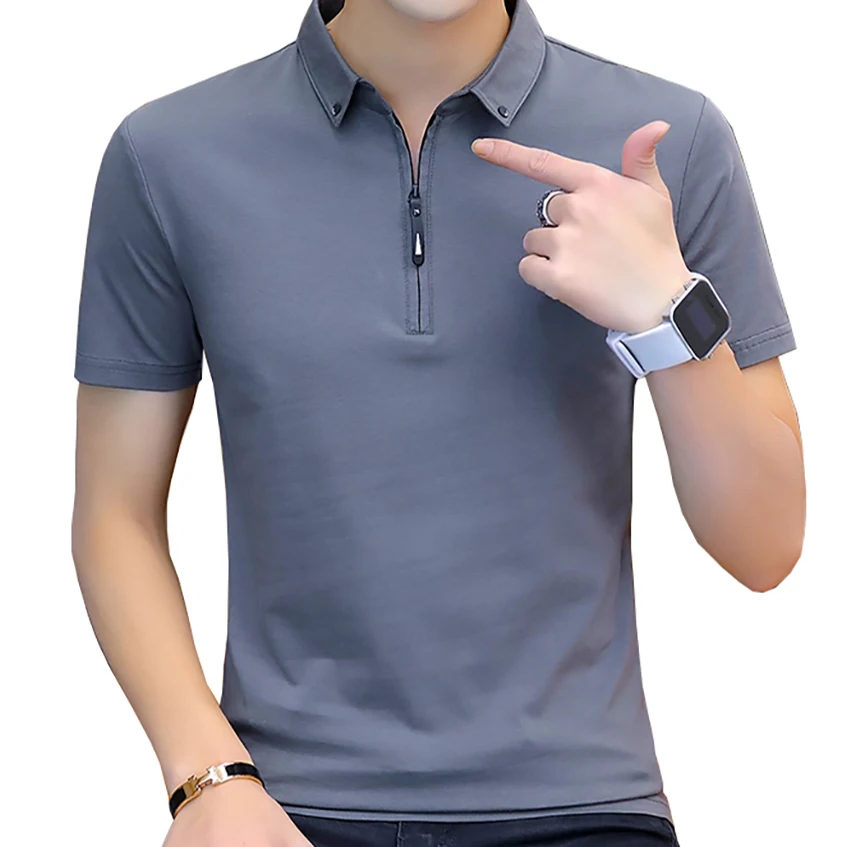 2021 summer casual men's polo shirt short sleeve slim collar sold color polo shirt for men plus size
2021 summer casual men's polo shirt short sleeve slim collar sold color polo shirt for men plus size