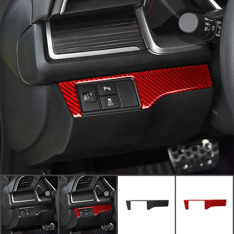 Carbon Fiber Interior Accessories Headlight Switch Button Modification Protective Cover Trim Stickers For Honda Civic 2016-2019 
Carbon Fiber Interior Accessories Headlight Switch Button Modification Protective Cover Trim Stickers For Honda Civic 2016-2019