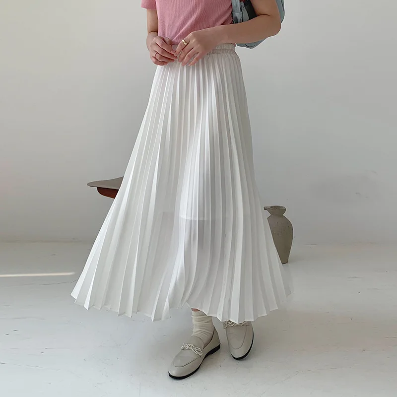 APXIVI Summer Elegant Women Pleated Skirts High Waist Vintage Solid Pleated Casual A Line Skirts Streetwear Fashion Female Dress
APXIVI Summer Elegant Women Pleated Skirts High Waist Vintage Solid Pleated Casual A Line Skirts Streetwear Fashion Female Dress