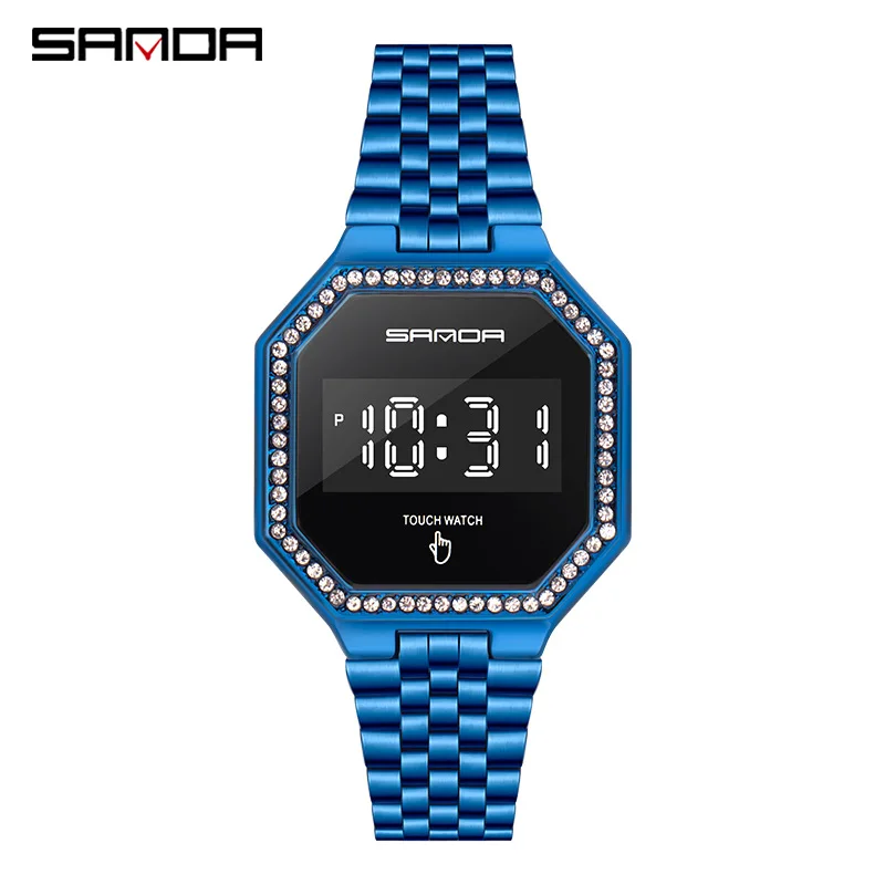 SANDA Luxury Women Watches Fashion Waterproof LED Steel Diamond Dial Ladies Digital Wrist Watches Girls Gift Relogio Feminino
SANDA Luxury Women Watches Fashion Waterproof LED Steel Diamond Dial Ladies Digital Wrist Watches Girls Gift Relogio Feminino