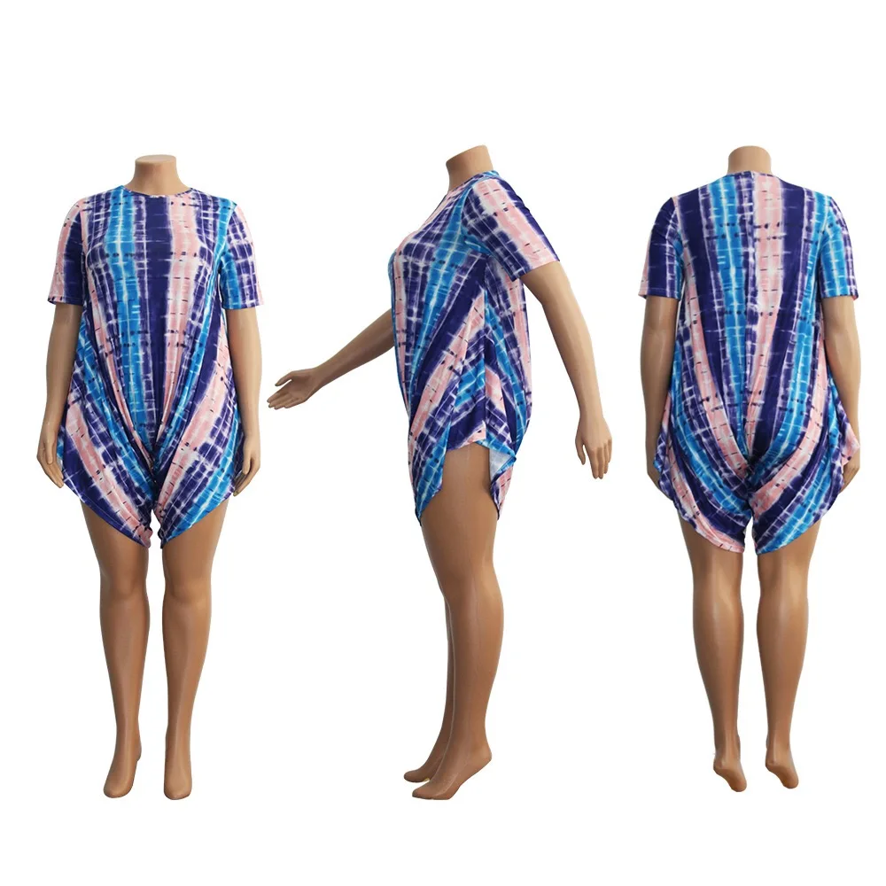 2021 New Women Playsuits Big Size Blue Printed Pullovers Loose Fashion High Street Wear Elegant Plus Size Playsuits Clothes Hot
2021 New Women Playsuits Big Size Blue Printed Pullovers Loose Fashion High Street Wear Elegant Plus Size Playsuits Clothes Hot