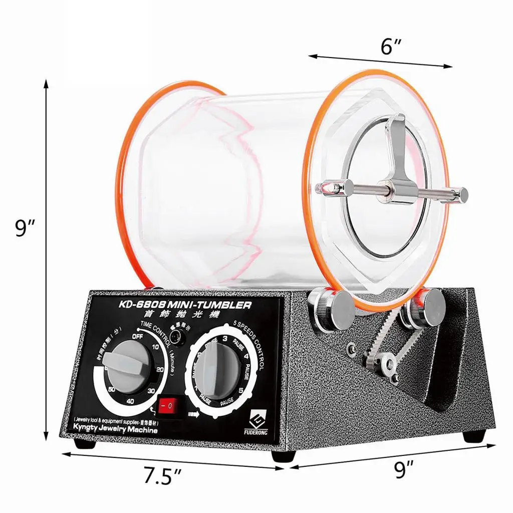 Mini Jewelry Polisher Machine Tumbler Surface Polisher Finisher Machine with Polishing Bead with UK Plug 45W 220V 3Kg Capacity
Mini Jewelry Polisher Machine Tumbler Surface Polisher Finisher Machine with Polishing Bead with UK Plug 45W 220V 3Kg Capacity