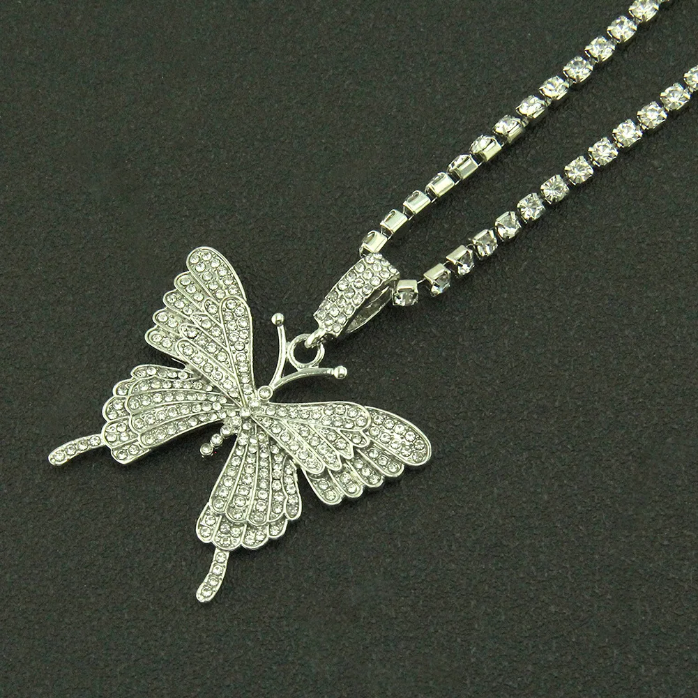 Statement Gold Silver Color Big Butterfly Pendant Necklace for Women Rhinestone Bling Clavicle Chain Crystal Choker Party Gift
Statement Gold Silver Color Big Butterfly Pendant Necklace for Women Rhinestone Bling Clavicle Chain Crystal Choker Party Gift