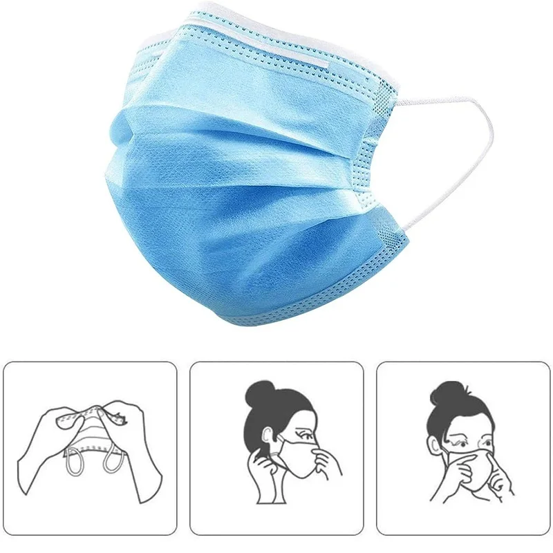 Adult Disposable Mask For Face Dust Mask Nonwove 3 Layer Ply Filter Breathable Earloops Mouth Mask
Adult Disposable Mask For Face Dust Mask Nonwove 3 Layer Ply Filter Breathable Earloops Mouth Mask