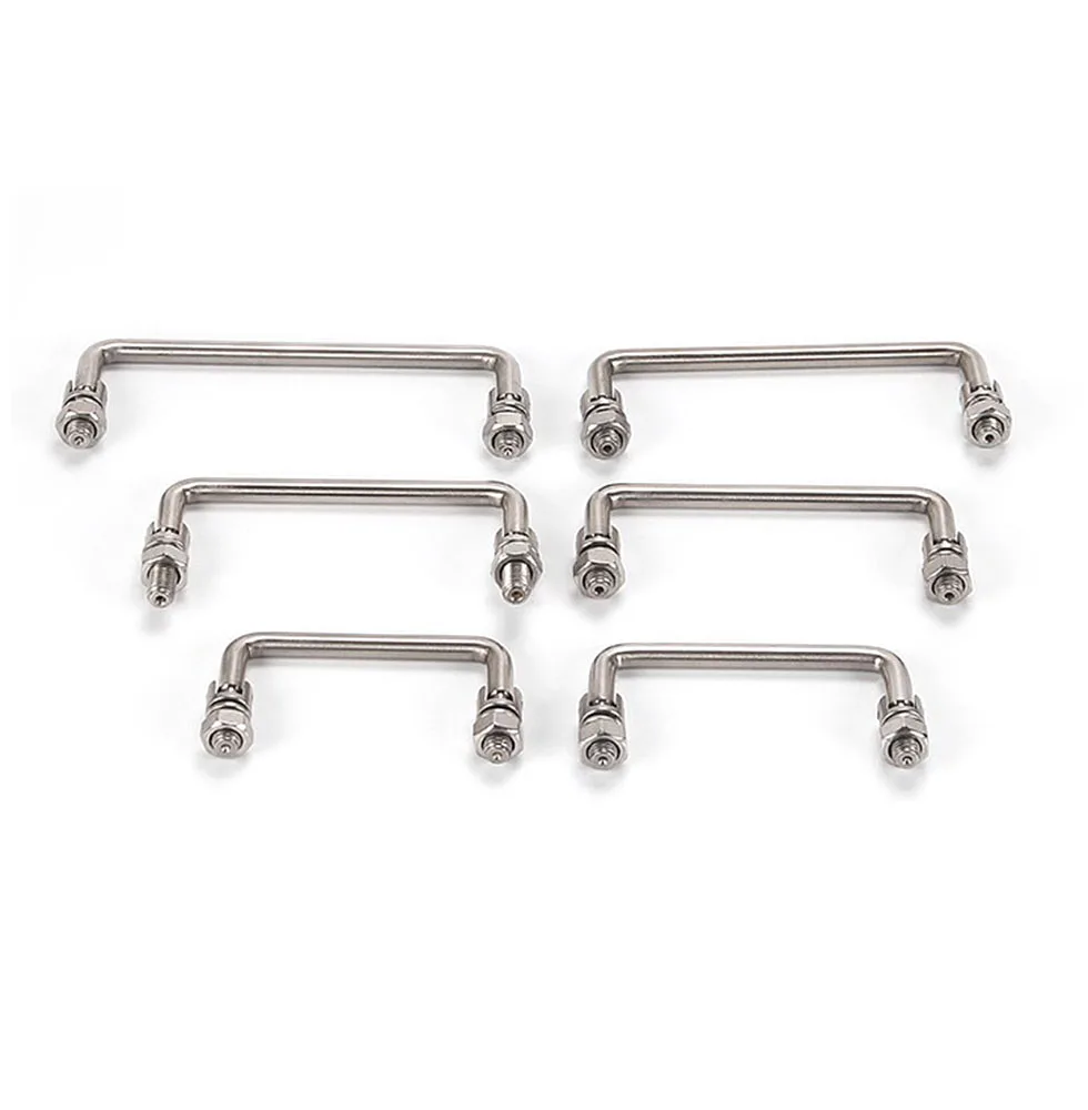 304Stainless Steel Industrial Handle U-Shape folding Toolbox suitcases Equipment Distribution Box Cabinet knob Hardware 90-150mm
304Stainless Steel Industrial Handle U-Shape folding Toolbox suitcases Equipment Distribution Box Cabinet knob Hardware 90-150mm