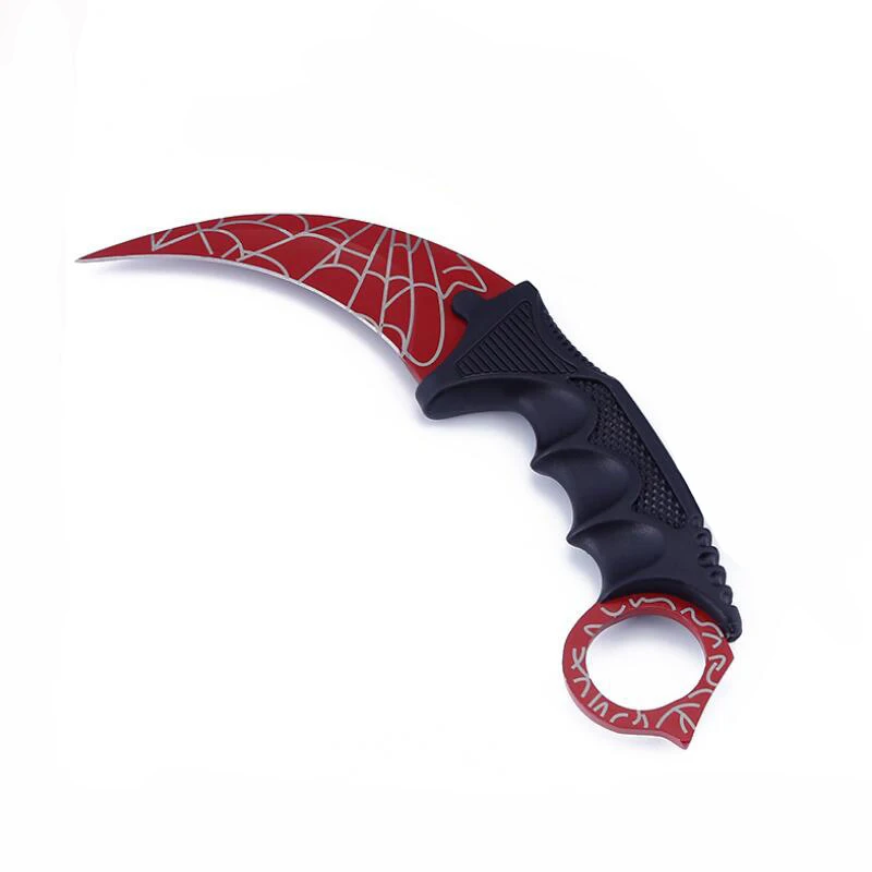 Counter Strike claw Karambit Knife Neck Knife with Sheath Spider Web Real game Knife camping knife Fixed Knife EDC Tools
Counter Strike claw Karambit Knife Neck Knife with Sheath Spider Web Real game Knife camping knife Fixed Knife EDC Tools