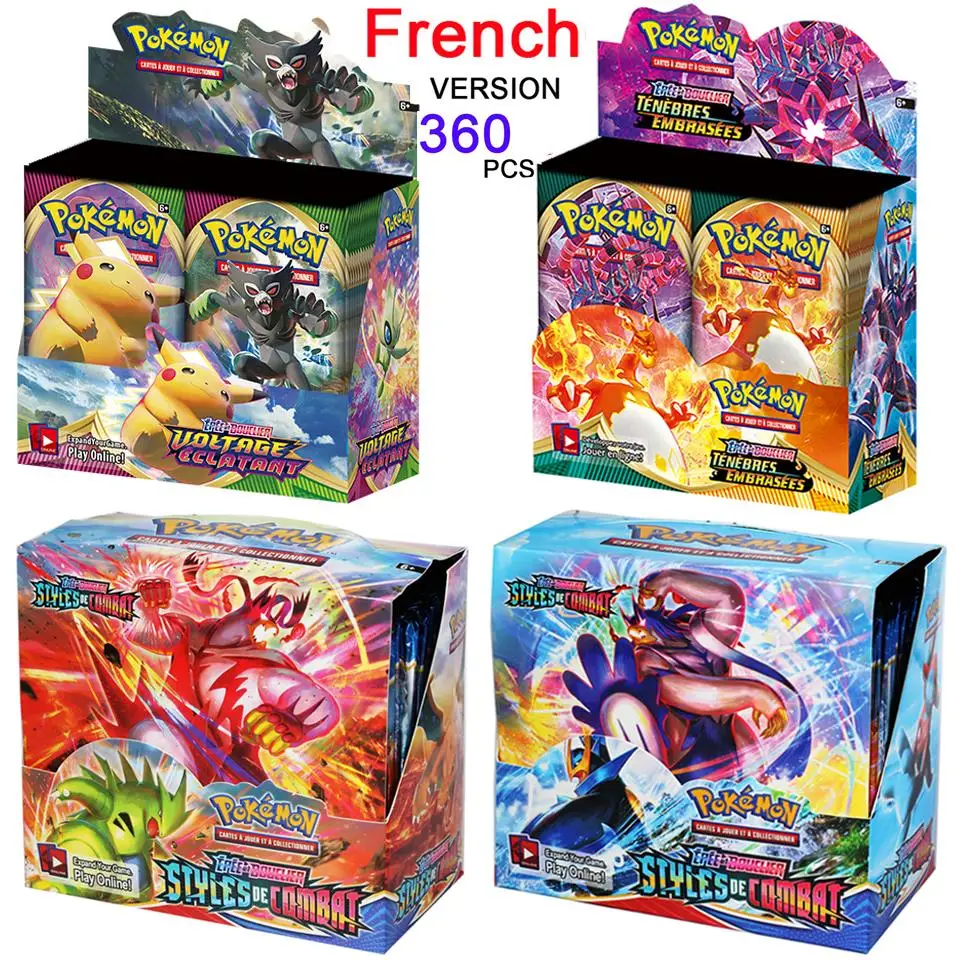 Новые карты Pokemon французская версия меч и щит темнота Ablaze Полностью герметичная Розничная коробка (36 упаковок) Покемон игрушки для детей под...
Новые карты Pokemon французская версия меч и щит темнота Ablaze Полностью герметичная Розничная коробка (36 упаковок) Покемон игрушки для детей под...