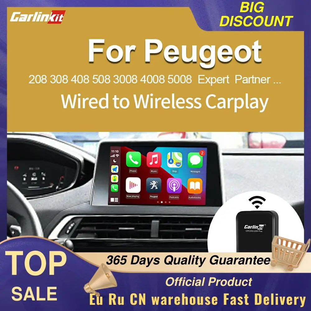 Carlinkit 3.0 New 2021 Accessories Wireless CarPlay Adapter For Peugeot 308 508 301 3008 Support Original Car With Wired IOS 14
Carlinkit 3.0 New 2021 Accessories Wireless CarPlay Adapter For Peugeot 308 508 301 3008 Support Original Car With Wired IOS 14