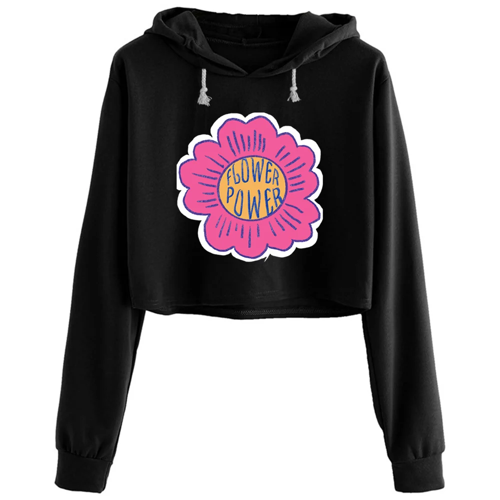 Flower Power Crop Hoodies Women Kawaii Goth Grunge Harajuku Pullover For Girls
Flower Power Crop Hoodies Women Kawaii Goth Grunge Harajuku Pullover For Girls