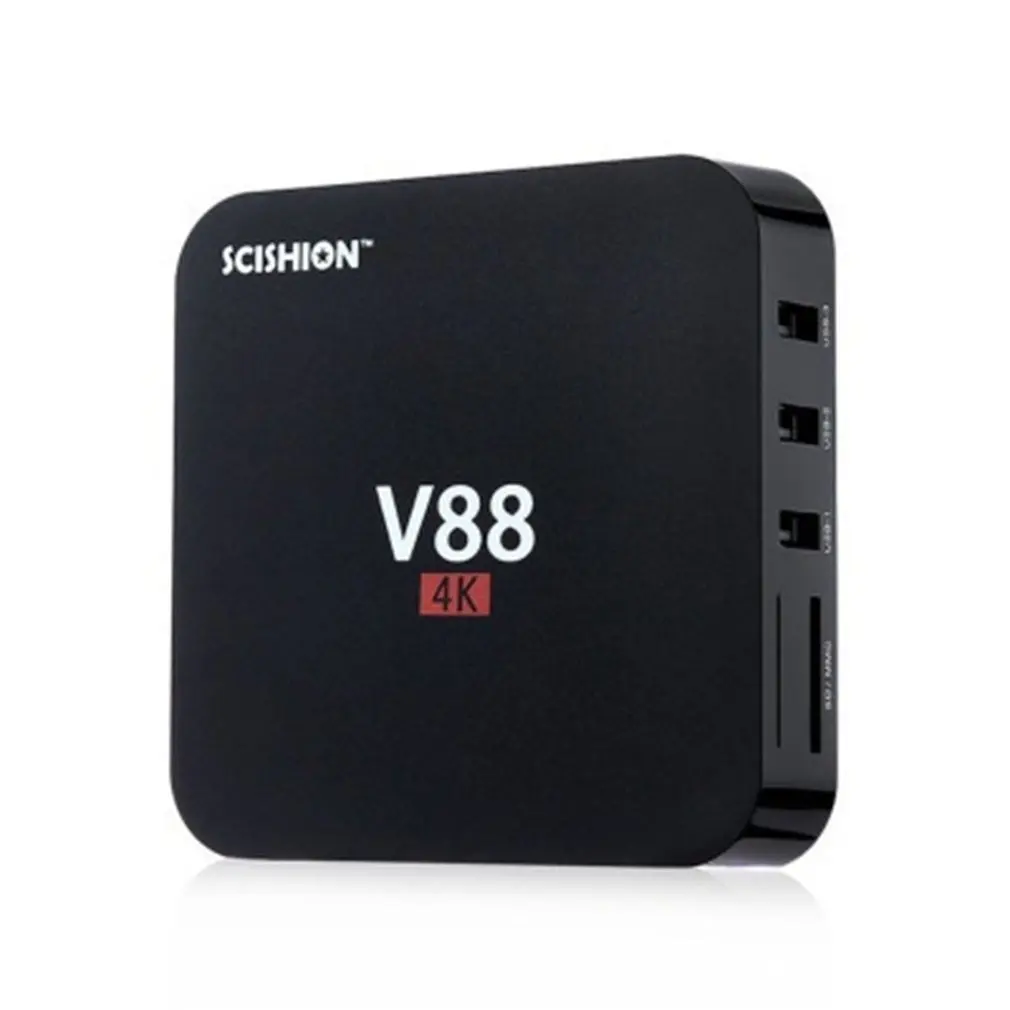 V88 Smart TV Set-Top Box Player 4K Quad-Core Home Theater 1G+8G WiFi Media Player Voice Assistant Box TV Box Smart HDTV Box
V88 Smart TV Set-Top Box Player 4K Quad-Core Home Theater 1G+8G WiFi Media Player Voice Assistant Box TV Box Smart HDTV Box