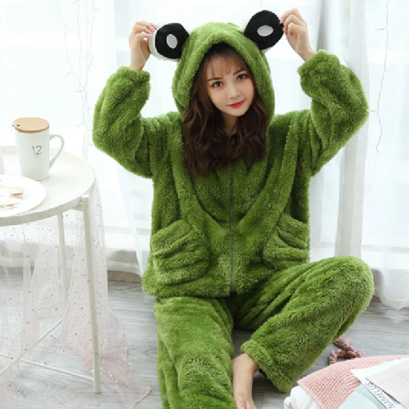 Winter Adults Animal Stitch Frog Onesies Women Men Long Sleeve Pajamas Frog Costumes Jumpsuits Christmas Cartoon Hooded
Winter Adults Animal Stitch Frog Onesies Women Men Long Sleeve Pajamas Frog Costumes Jumpsuits Christmas Cartoon Hooded