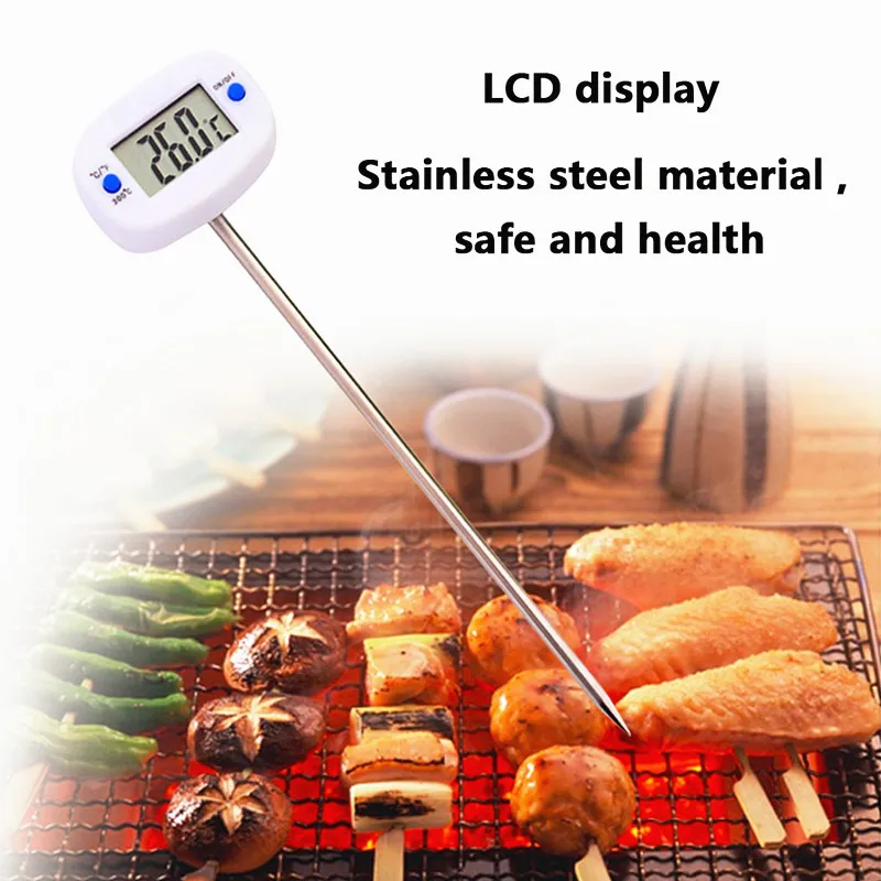 2021 Hot Sale Digital Food Thermometer Electronic BBQ Probe Oven Milk Water Oil Kitchen Cooking | Дом и сад