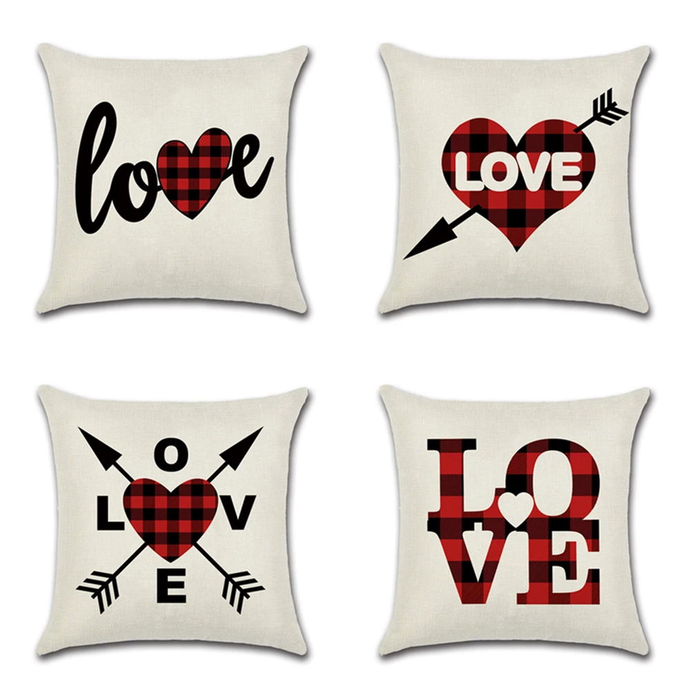 Valentine's day couple red plaid love heart Printing Pillow Cover Home Decoration sofe Cushion Cover Linen Pillowcase
Valentine's day couple red plaid love heart Printing Pillow Cover Home Decoration sofe Cushion Cover Linen Pillowcase