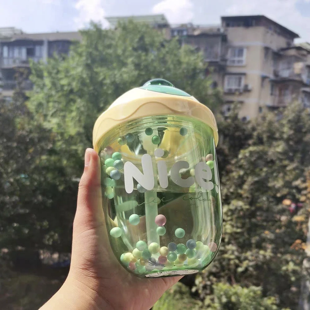 Simple Cute Summer Plastic Straw Cup Household Double Water Cup High Value Girl's Heart Water Cup
Simple Cute Summer Plastic Straw Cup Household Double Water Cup High Value Girl's Heart Water Cup