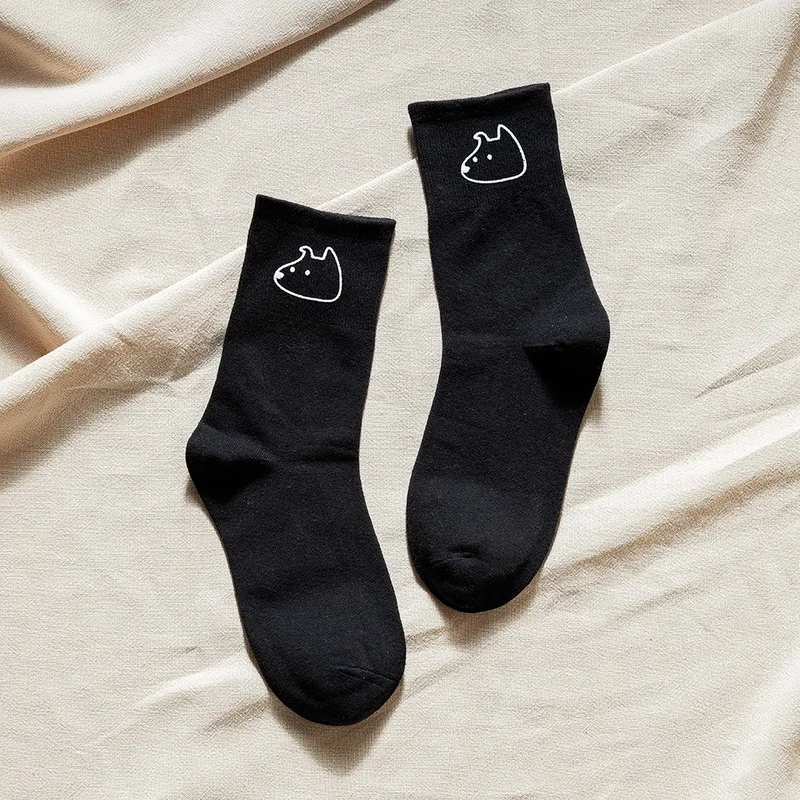 Dog Girl Socks Portrait Women Sock Cartoon Panda Fashion Sox Cotton Funny Novelty Black White Japanese Spring Summer Skarpetki
Dog Girl Socks Portrait Women Sock Cartoon Panda Fashion Sox Cotton Funny Novelty Black White Japanese Spring Summer Skarpetki