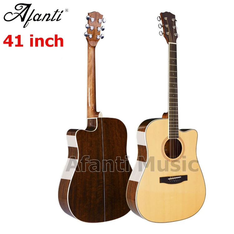 Высококачественная музыкальная Акустическая гитара Afanti 41 дюйм из твердой