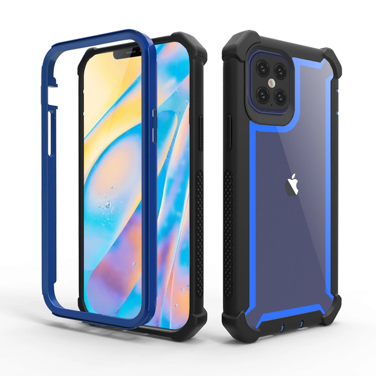 Противоударный бампер прозрачный чехол для телефона из ТПУ iPhone 12 Mini 11 Pro Max X XR XS SE