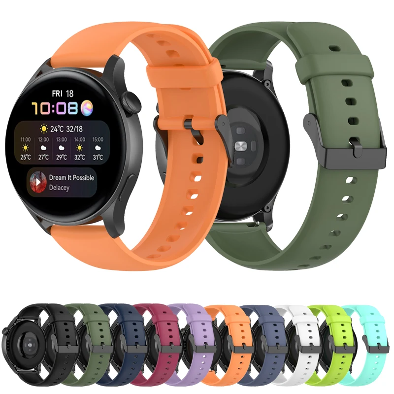 22mm Silicone Band Strap For Huawei watch GT2 pro 46MM/watch3 pro Smartwatch Wristband for Honor MagicWatch2 46mm Belt Bracelet
22mm Silicone Band Strap For Huawei watch GT2 pro 46MM/watch3 pro Smartwatch Wristband for Honor MagicWatch2 46mm Belt Bracelet