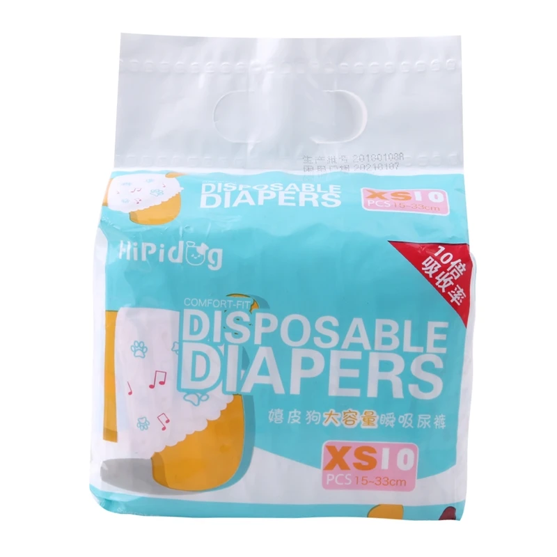 10PCS/Bag Super Absorption Physiological Pants Dog Diapers For Dogs Pet Female Dog Disposable Leakproof Nappies Puppy
10PCS/Bag Super Absorption Physiological Pants Dog Diapers For Dogs Pet Female Dog Disposable Leakproof Nappies Puppy
