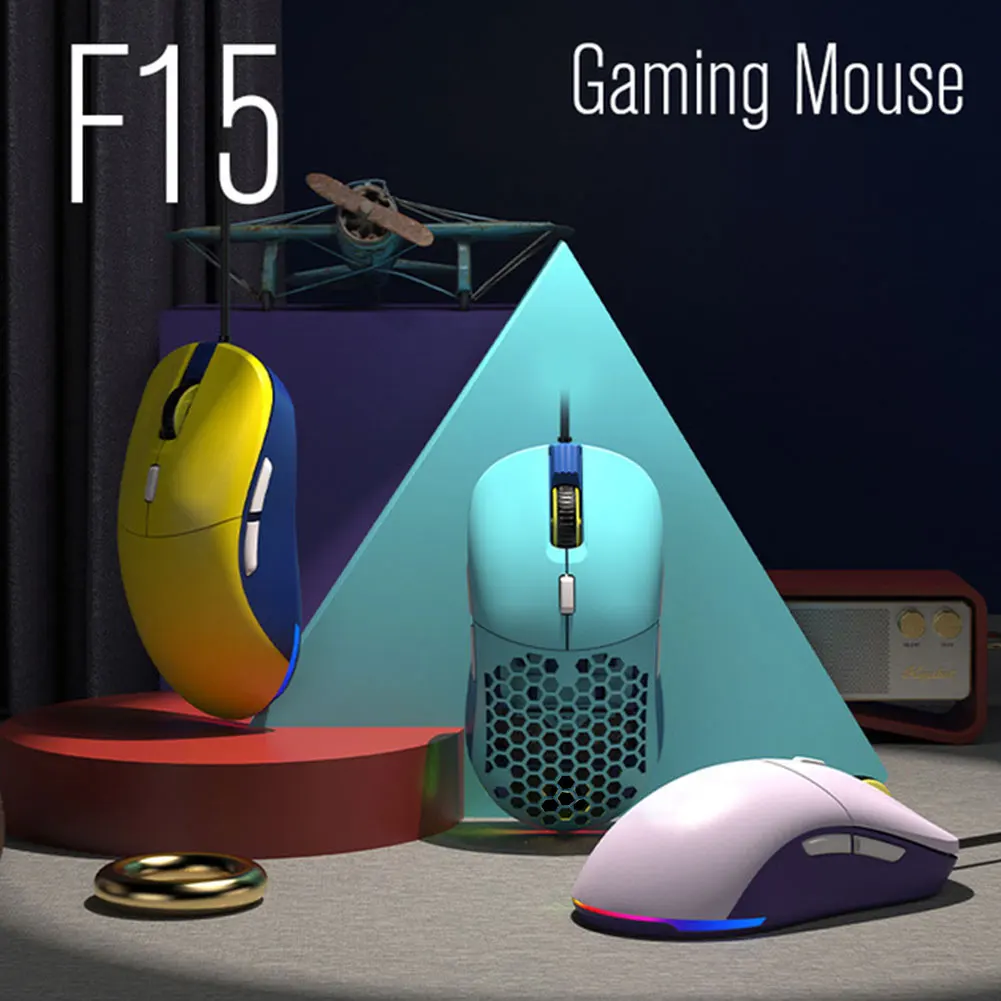 F15 16000dpi Gaming Mice PMW3338 RGB Lightweight Wired Honeycomb Mouse PC Laptop Desktop E-sports Eat chicken Gaming Mice
F15 16000dpi Gaming Mice PMW3338 RGB Lightweight Wired Honeycomb Mouse PC Laptop Desktop E-sports Eat chicken Gaming Mice