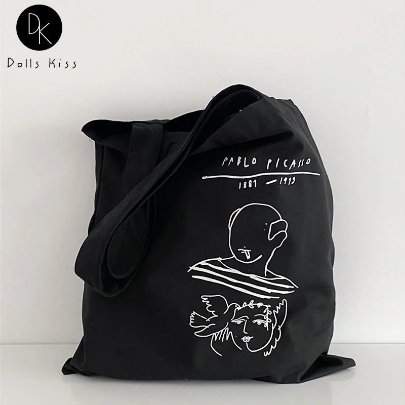 Women Canvas Shopping Bag Ladies Simple Art Graffiti Printing Shoulder Bag Ladies Eco-Friendly Totes Girls Casual Grocery Bag
Women Canvas Shopping Bag Ladies Simple Art Graffiti Printing Shoulder Bag Ladies Eco-Friendly Totes Girls Casual Grocery Bag