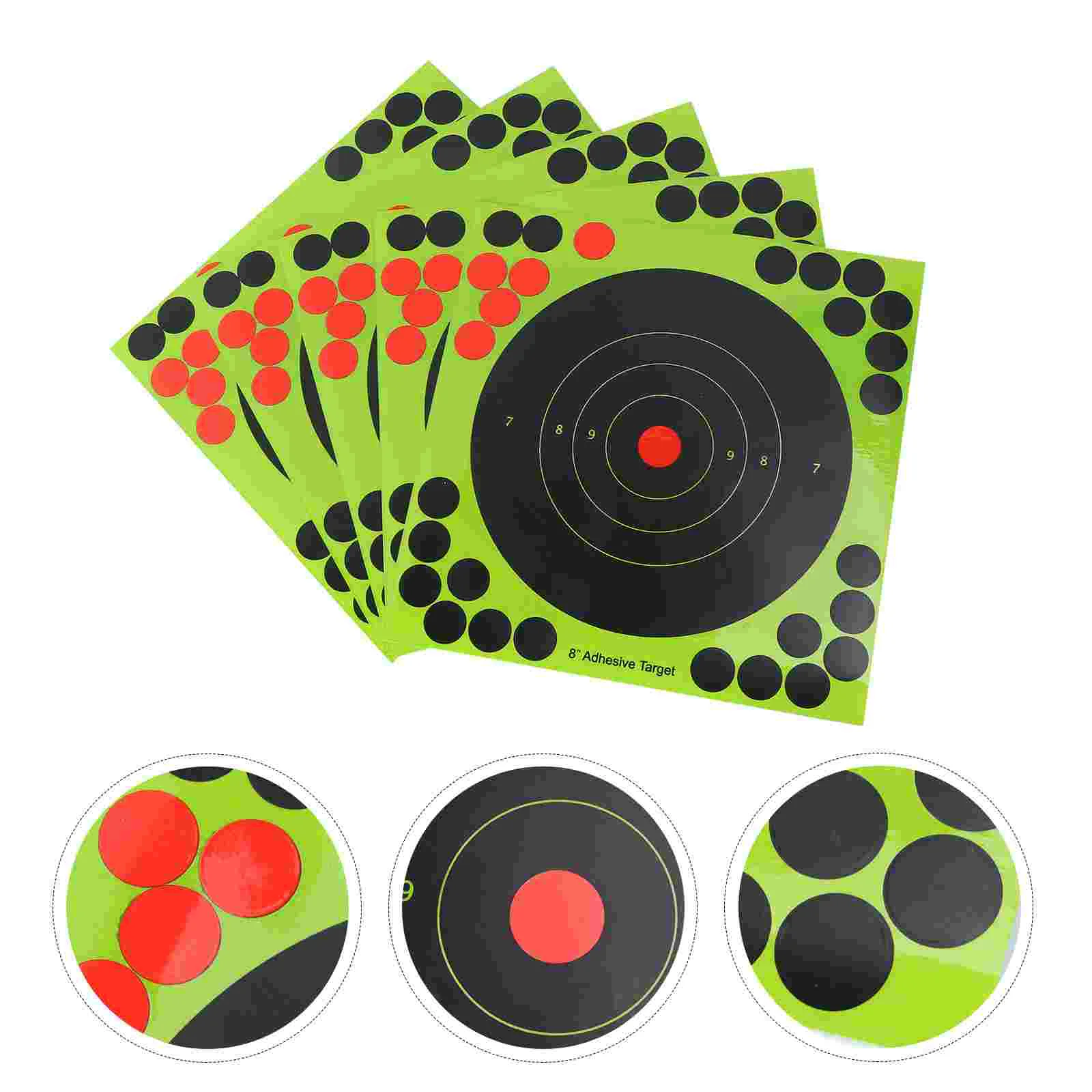 

25pcs Fluorescent Shooting Target Paper Stickers Adhesive Arrow Darts Aiming Stickers (Random Color)