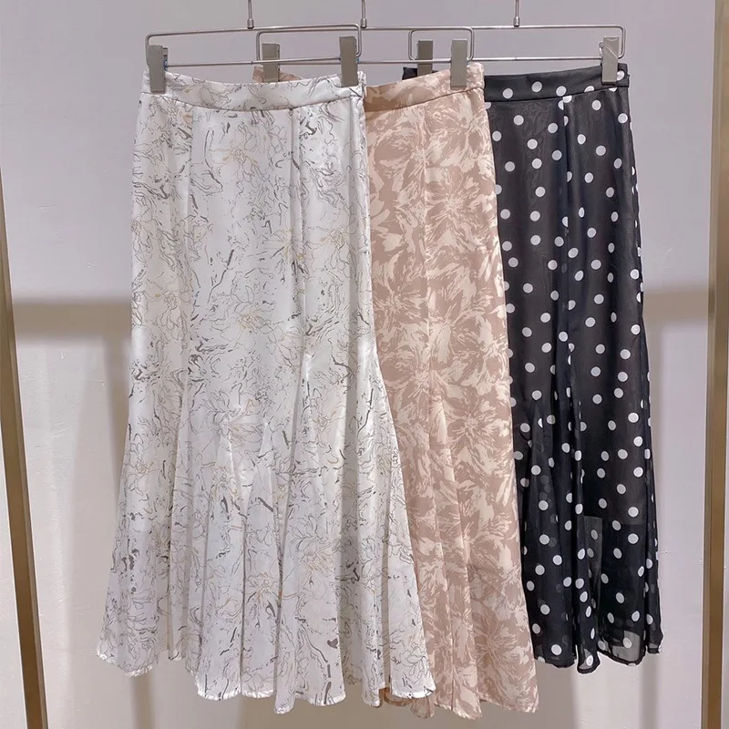 Japan Style Temperament Print Trumpet Skirts Woman Chic Irregular High Waist Long Skirt 2021 Summer Elegant Mermaid Faldas Mujer
Japan Style Temperament Print Trumpet Skirts Woman Chic Irregular High Waist Long Skirt 2021 Summer Elegant Mermaid Faldas Mujer