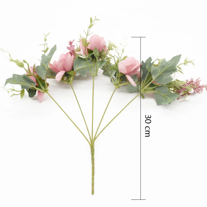 1 bunch 5 forks Artificial flowers Home Decoration Wedding Diy Festival supplies Gift Interior beautification Flower arrangement
1 bunch 5 forks Artificial flowers Home Decoration Wedding Diy Festival supplies Gift Interior beautification Flower arrangement