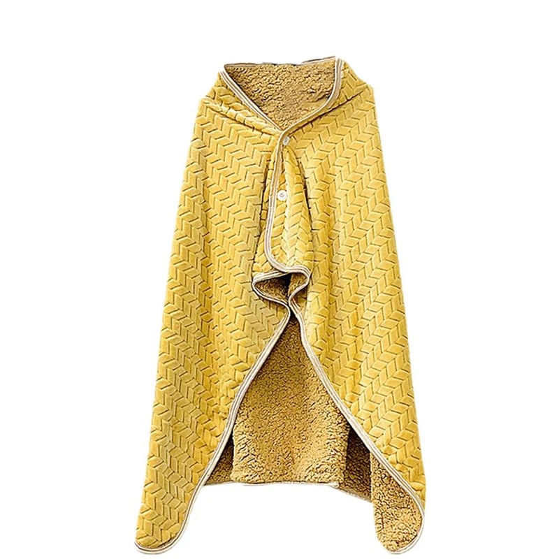 Wearable Blanket Shawl Poncho Soft Cold Watching TV Chair Wrap Home Office School Travel Cozy Adult Cover With Buttons
Wearable Blanket Shawl Poncho Soft Cold Watching TV Chair Wrap Home Office School Travel Cozy Adult Cover With Buttons