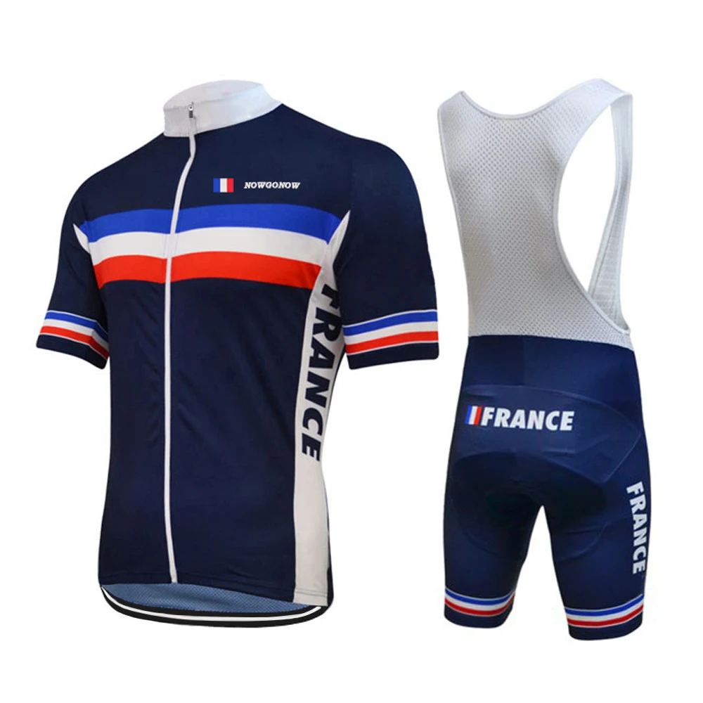 France flag pro team cycling jersey suit men summer short sleeve retro cycling clothing & bib shorts breathable 3D Gel Pad
France flag pro team cycling jersey suit men summer short sleeve retro cycling clothing & bib shorts breathable 3D Gel Pad