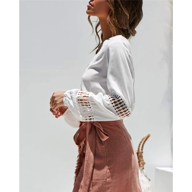 hirigin sexy Womens Long Sleeve Casual Chiffon Blouses female fashion solid V Neck Loose Shirts ladies hollow out New Tops
hirigin sexy Womens Long Sleeve Casual Chiffon Blouses female fashion solid V Neck Loose Shirts ladies hollow out New Tops