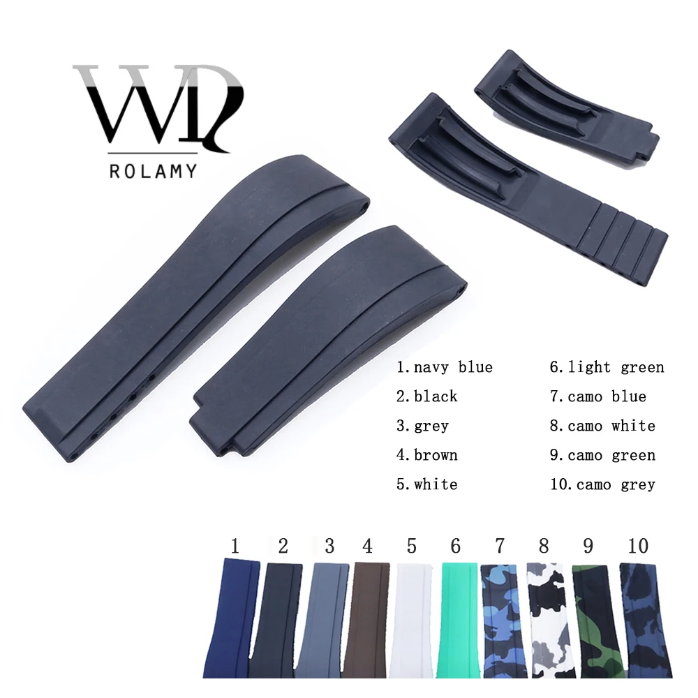 Rolamy 20 мм черный резиновый сменный ремешок для наручных часов, ремешок для часов, часов, часов GMT
Rolamy 20 мм черный резиновый сменный ремешок для наручных часов, ремешок для часов, часов, часов GMT