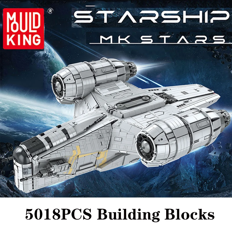 MOULD KING Star Space Ship Series Razor Crown Wars Set Building Blocks Moc Tech Bricks Aircraft Mini Figures Toy For Children
MOULD KING Star Space Ship Series Razor Crown Wars Set Building Blocks Moc Tech Bricks Aircraft Mini Figures Toy For Children