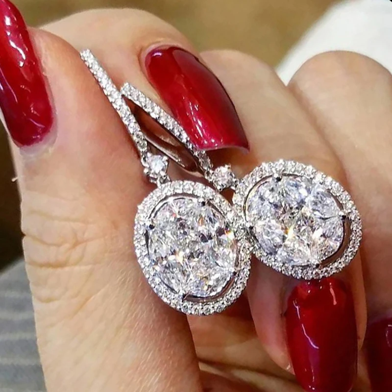UILZ Classic Gorgeous Drop Earring for Women Silver Color Oval CZ Stone Wedding Bridal Jewelry Party Anniversary Gift Earrings
UILZ Classic Gorgeous Drop Earring for Women Silver Color Oval CZ Stone Wedding Bridal Jewelry Party Anniversary Gift Earrings