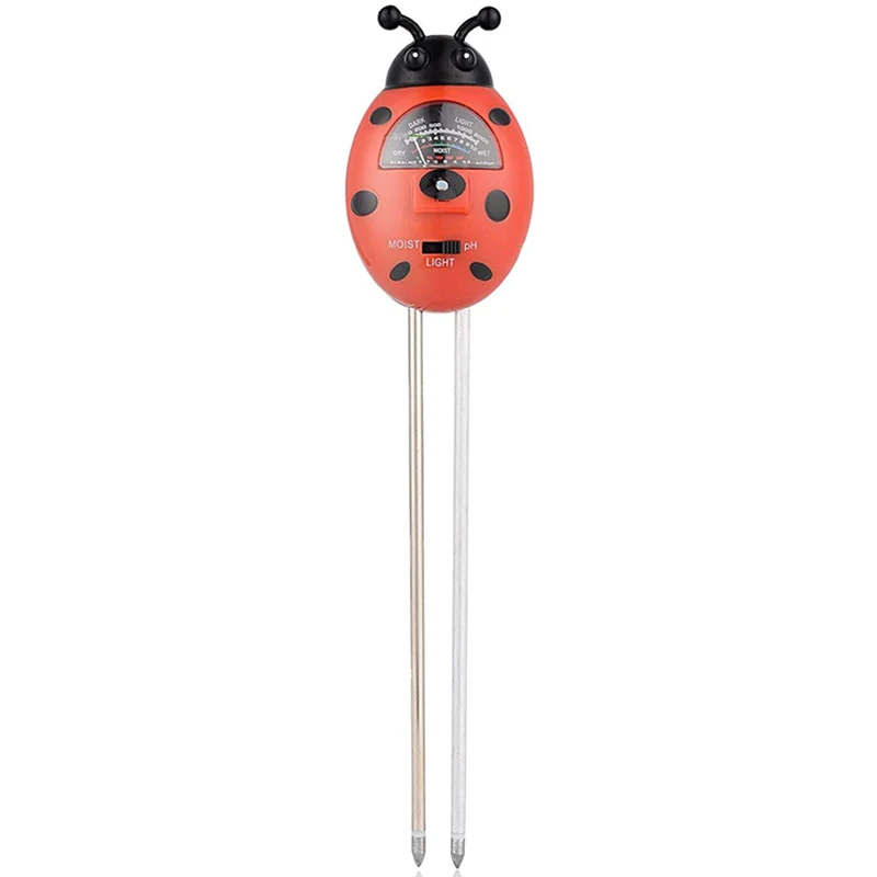 Soil Tester Three-In-One Moisture Soil PH Tester, Used for Plant Soil, Farm, Without Battery (Red) 
Soil Tester Three-In-One Moisture Soil PH Tester, Used for Plant Soil, Farm, Without Battery (Red)
