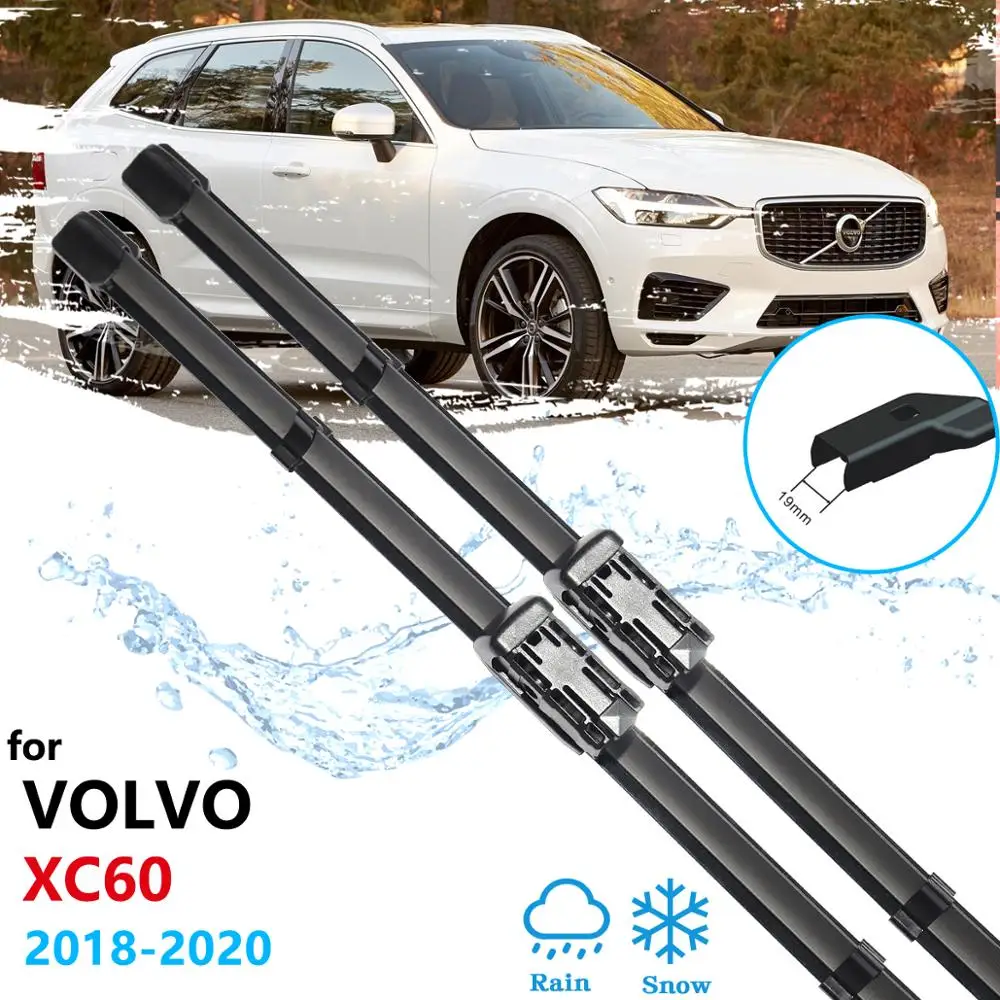 Car Wiper Blades for VOLVO XC60 2018 2019 2020 MK2 Front Windshield Wipers Car Accessories Stickers MK2 RDesign T4 T5 T6 D4 D5
Car Wiper Blades for VOLVO XC60 2018 2019 2020 MK2 Front Windshield Wipers Car Accessories Stickers MK2 RDesign T4 T5 T6 D4 D5