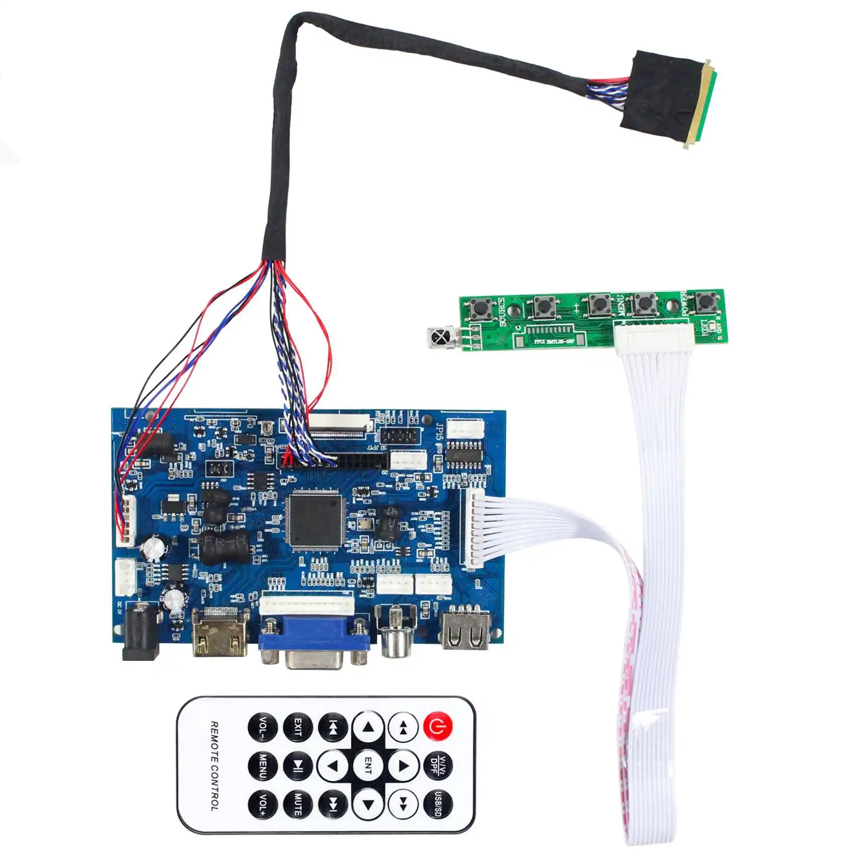 HD MI VGA+2AV LCD Controller Board Work With 10.1inch 1280x800 B101EW05 LP101WX1 HSD101PWW1 N101ICG-L21 PO101WX01
HD MI VGA+2AV LCD Controller Board Work With 10.1inch 1280x800 B101EW05 LP101WX1 HSD101PWW1 N101ICG-L21 PO101WX01