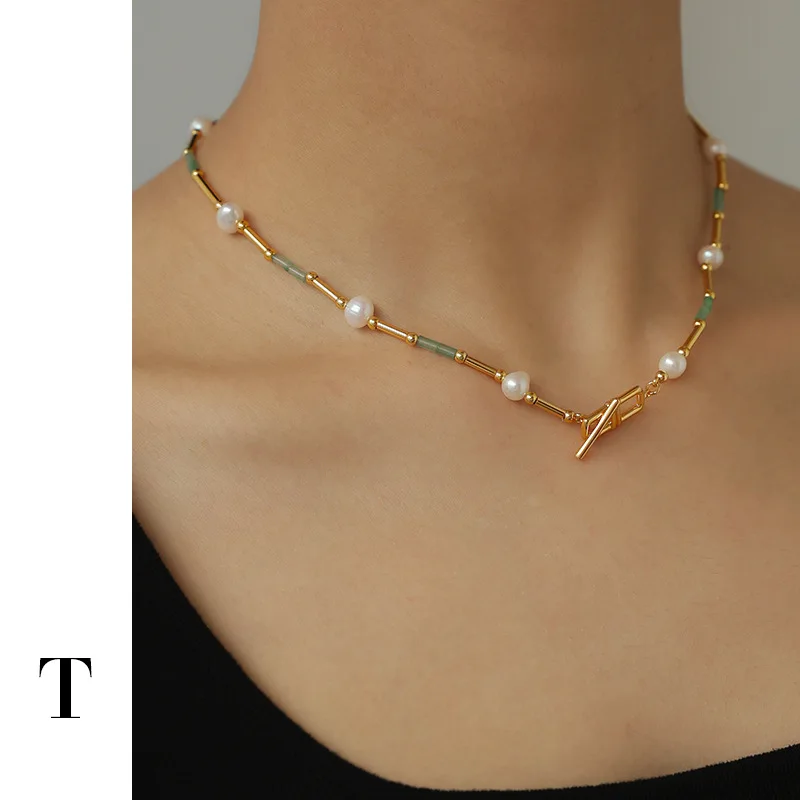 Brass Plated with Real Gold Girls Fresh Pastoral Style Niche Gentle Retro Hollow Natural Stone Genuine Pearl Necklace for Women
Brass Plated with Real Gold Girls Fresh Pastoral Style Niche Gentle Retro Hollow Natural Stone Genuine Pearl Necklace for Women