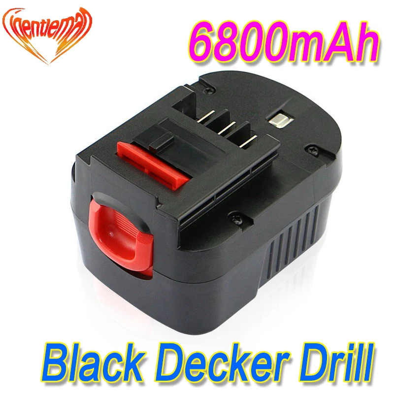6800 мА/ч 12V Перезаряжаемые инструмент Батарея длячерно & многоярусная A12 A12EX FSB12 FS120B