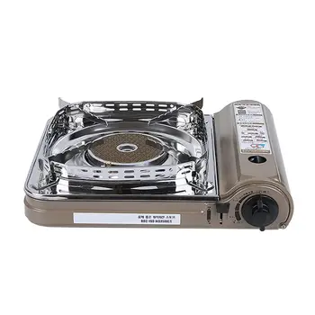 Butane Gas Stove Outdoor Camping Portable Windproof Butane Countertop Range with Carrying Case