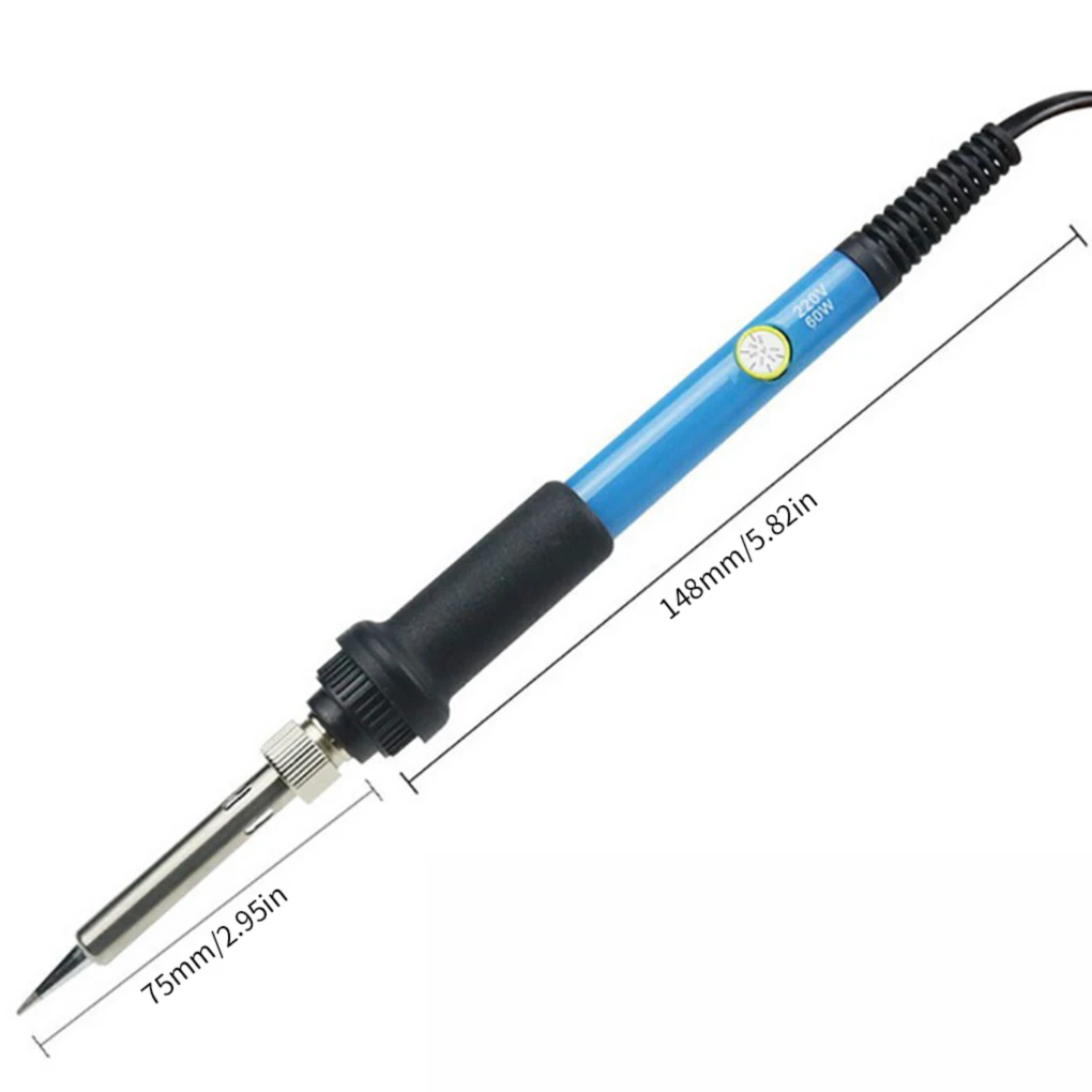 1PCS Electric Soldering Iron 60W Adjustable Temperature Soldering Iron Tips Corded Heat Resistant Welding Solder Tools EU Plug
1PCS Electric Soldering Iron 60W Adjustable Temperature Soldering Iron Tips Corded Heat Resistant Welding Solder Tools EU Plug