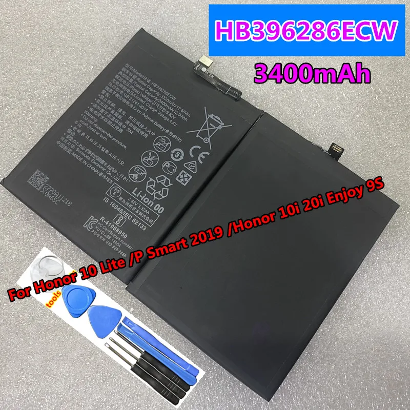 Original HB396286ECW 3400mAh For Huawei Honor 10 Lite /P Smart 2019 /Honor 10i 20i Enjoy 9S Mobile Phone Batteries
Original HB396286ECW 3400mAh For Huawei Honor 10 Lite /P Smart 2019 /Honor 10i 20i Enjoy 9S Mobile Phone Batteries