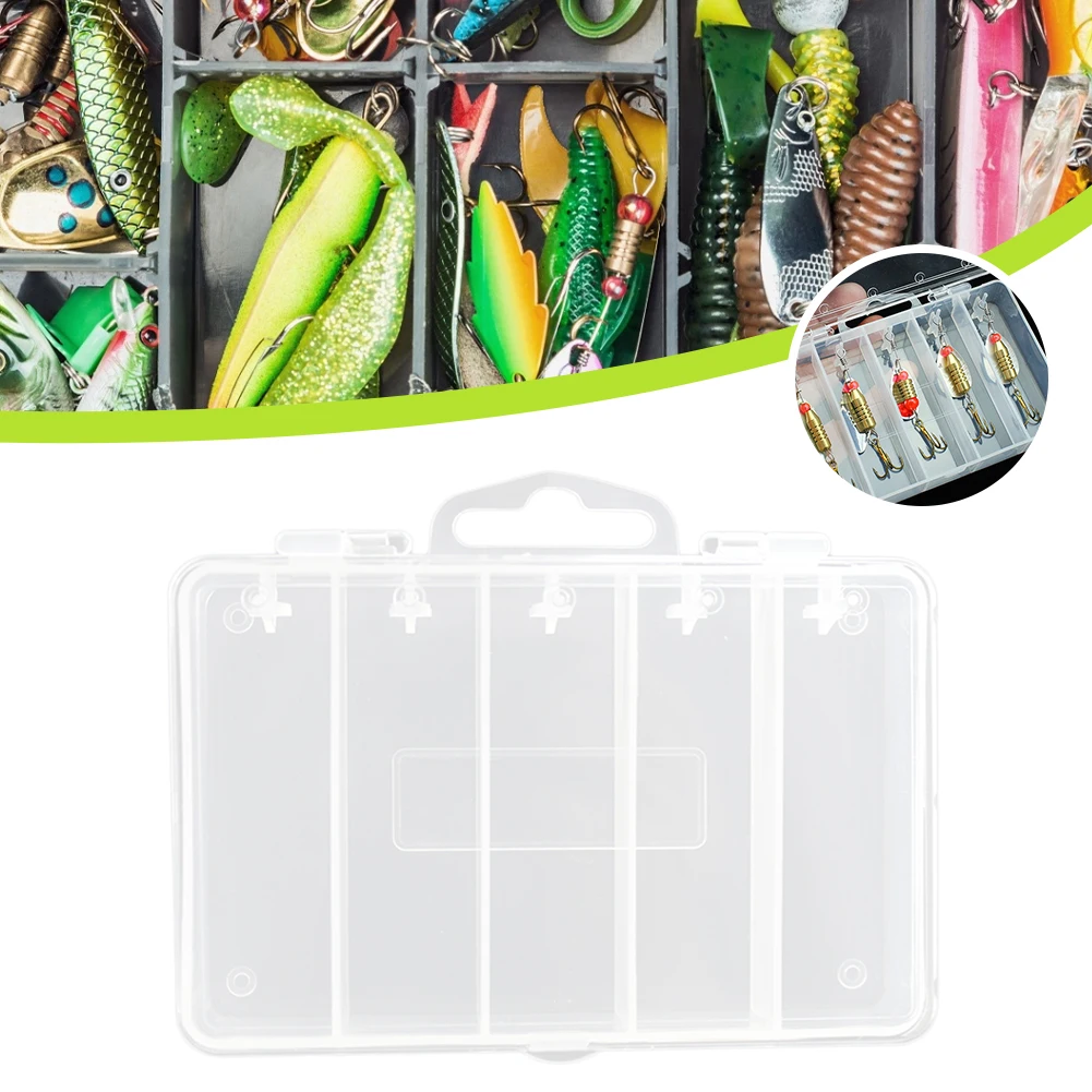 Fishing Tackle Box 5 Slots Compartments Fishing Bait Lure Storage Box with Hanger Hold 5 Lures Portable Fishing Tackle Organizer
Fishing Tackle Box 5 Slots Compartments Fishing Bait Lure Storage Box with Hanger Hold 5 Lures Portable Fishing Tackle Organizer