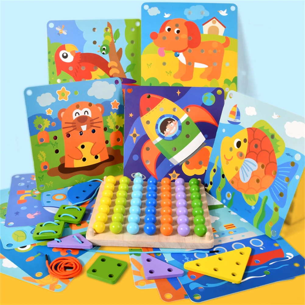 2 In 1 Colorful Mushroom Dingle Manual Threading Board for Early Childhood Education Creative Puzzle Baby Educational Toys
2 In 1 Colorful Mushroom Dingle Manual Threading Board for Early Childhood Education Creative Puzzle Baby Educational Toys