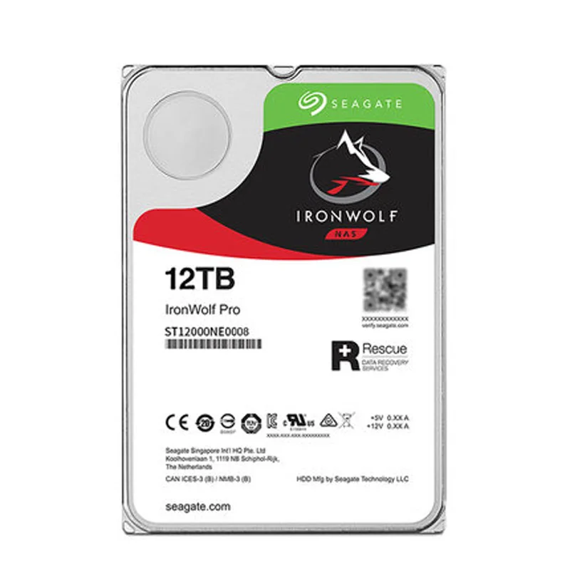 Seagate IronWolf Pro ST12000NE0008 ST12000VN0008 12TB NAS 7200 RPM 256MB Cache SATA 6.0Gb/s 3.5" Internal Hard Drive
Seagate IronWolf Pro ST12000NE0008 ST12000VN0008 12TB NAS 7200 RPM 256MB Cache SATA 6.0Gb/s 3.5" Internal Hard Drive