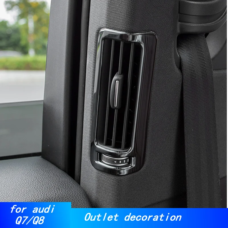 for 16-20 Audi Q7 modified B-pillar air-conditioning vent frame Q8 center column vent bright strip interior decoration
for 16-20 Audi Q7 modified B-pillar air-conditioning vent frame Q8 center column vent bright strip interior decoration
