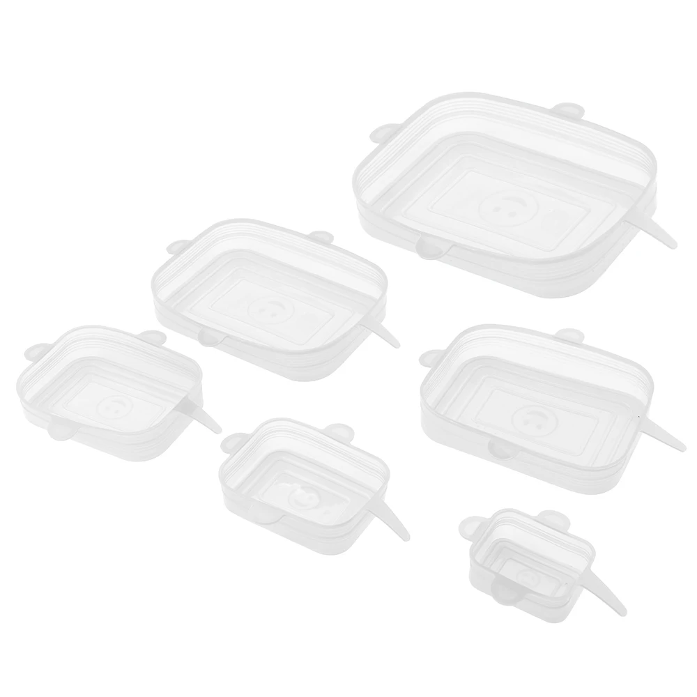 6 Pcs Silicone Food Seal Wrap Bowl Pot Lid Stretch Lids Reusable Keeping Food Fresh Cover
6 Pcs Silicone Food Seal Wrap Bowl Pot Lid Stretch Lids Reusable Keeping Food Fresh Cover