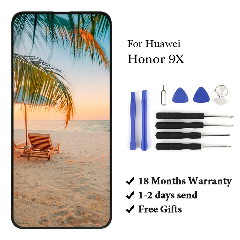 ЖК-дисплей для Huawei Honor 9X 1 шт., сенсорный экран в сборе с дигитайзером для Honor 9X, замена экрана с рамкой без рамки
ЖК-дисплей для Huawei Honor 9X 1 шт., сенсорный экран в сборе с дигитайзером для Honor 9X, замена экрана с рамкой без рамки