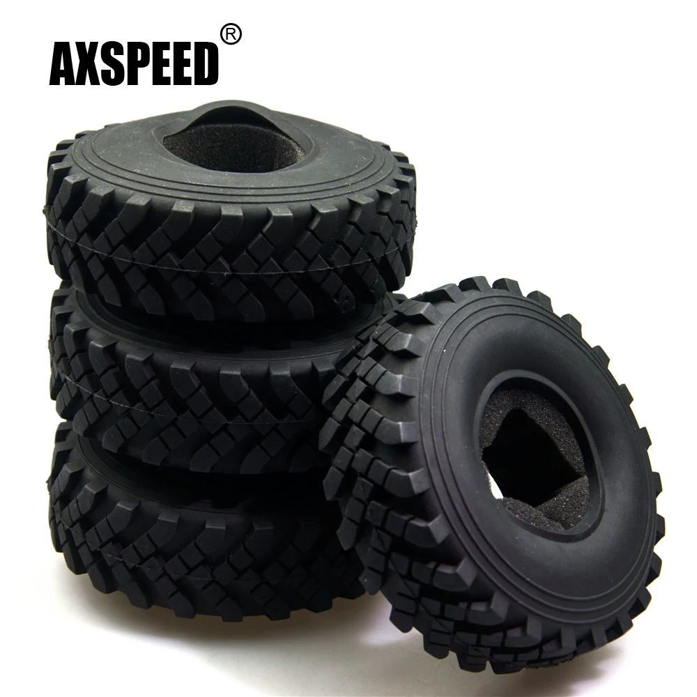 Резиновые шины AXSPEED 4 шт./компл. внешний диаметр 40 мм для Axial Wraith CC01 F350 1:10